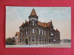 Indiana > Fort Wayne  City Hall 1909 Cancel   Ref 1292 - Fort Wayne
