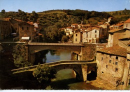 Vallée De La Dore : Olliergues - Perspective Sur Les Deux Ponts N°174 Gd'o Dentelée - Olliergues