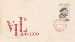 LENIN, PHILATELIC EXHIBITION, COVER STATIONERY, ENTIER POSTAL, 1970, CZECHOSLOVAKIA - Storia Postale