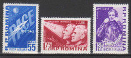 Roumanie N° PA 146 - 148 ***  Youri Gagarine Et Guerman Stepanovich Titov - Vostok II  - 1961 - Unused Stamps