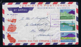 Netherlands Antilles 1951 FDC NVPH Nr 262 263, Sealed Flap, Soms Wrinkles, Cat Value 90 Euro - Curaçao, Nederlandse Antillen, Aruba