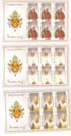 ** 2005 VATICANO BENEDETTO POPE PAPA XVI 3 MINIFOGLI 3 SHEETS MNH - Nuevos