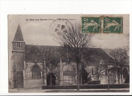 Carte 1915 DUN SUR AURON / EGLISE ET SQUARE - Dun-sur-Auron