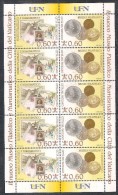 ** 2007 VATICANO MINIFOGLIO NUOVO MUSEO FILATELICO E NUMISMATICO STAMPS ON STAMPS ON COINS 1 SHEET MNH - Used Stamps