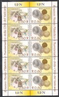 ** 2007 VATICANO MINIFOGLIO NUOVO MUSEO FILATELICO E NUMISMATICO STAMPS ON STAMPS ON COINS 1 SHEET MNH - Usados