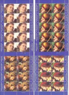 ** 2005 VATICANO PERUGINO ART PICTURES 4 MINIFOOGLI NUOVO 4 SHEET MNH - Nuevos