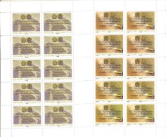 ** 2005 VATICANO 20° ANN. DELLA RATTIFICA ACCORDO TRA VATICANO E ITALIA  2 MINIFOGLI NUOVO 2 SHEET MNH - Nuevos