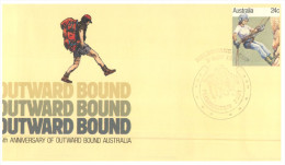 (844) Australia Cover - 1987 - Outward Bound + Melbourne Cup Postmark - Lettres & Documents