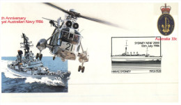(844) Australia Cover - 1986 - HMAS Sydney - Storia Postale