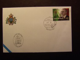 SAN MARINO 2011 EINAUDI 3,30 €  USATO FDC - Oblitérés