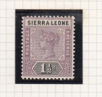 Queen Victoria - 1896 - Sierra Leone (...-1960)