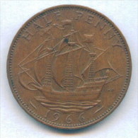 F3405 / - 1/2 Pennny - 1966 - Great Britain Grande-Bretagne Grossbritannien Gran Bretagna Coins Munzen Monnaies Monete - C. 1/2 Penny