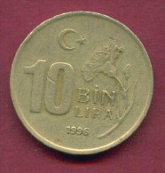 F3486 / -  10 000 Lira - 10 BIN  Lira -  1996  -  Turkey Turkije Turquie Turkei  - Coins Munzen Monnaies Monete - Turkije