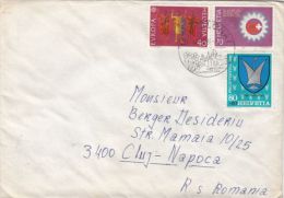 EUROPA CEPT, INTERNATIONAL GAS UNION, SHIP, STAMPS ON COVER, 1982, SWITZERLAND - Covers & Documents