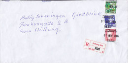 Denmark Registered Einschreiben AALBORG ØST Label 2004 Cover Brief To AALBORG Post Office "Planetcentret" Cds. - Briefe U. Dokumente