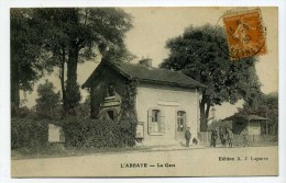 CPA  93   :   Livry    La Gare De L'ABBAYE   1930   A   VOIR   !!!! - Verzy