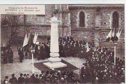 51. BETHENY . INAUGURATION DU MONUMENT DE BETHENY LE 02 Décembre 1906. BELLE ANIMATION. DRAPEAUX . Editeur BAUDESSON - Bétheny