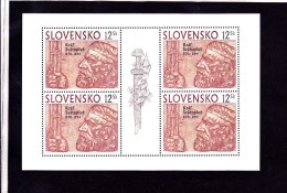 Bloc De 4 Timbres1994 YT 164 Neuf Roi Svatopcuk + épée /  Sheet 1994 Mint Mi 198 - Blocchi & Foglietti