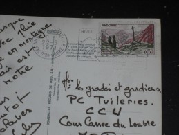 LETTRE ANDORRE ANDORRA AVEC YT 159 - CROIX GOTHIQUE DE MERITXELL - CPM ANDORRA LA VELLA - LES ESCALDES - - Briefe U. Dokumente