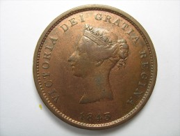 CANADA  1 ONE PENNY TOKEN  NEW BRUNSWICK 1843  SIZE 34 MM LOT 12 NUM 5 - Other & Unclassified