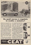 # CEAT Tyres 1950s Fiat 1100 Car Tires Italy Advert Pubblicità Reklame Pneumatici Pneus Reifen Neumaticos India Mumbai - Other & Unclassified