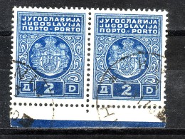 PORTO-COAT OF ARMS-2 DIN-PAIR-T II-YUGOSLAVIA-1931 - Portomarken