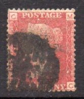 GB QV 1858-79 1d Plate 93, Corner Letters MC, Used - Used Stamps