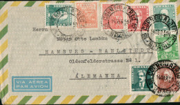 Brasil (Brasilien) - Luftpostbrief Mit Mischfrankatur (1955) - Lettres & Documents