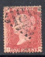 GB QV 1858-79 1d Plate 120, Corner Letters IK, Used - Used Stamps
