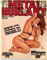 METAL HURLANT   -  N° 19  -  COUVERTURE ASLAM - Métal Hurlant