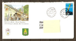 FRANCE.   Y&T N° 3113 Sur Lettre. Oblitération Cachet Rond    Hotel De La Poste Corps La Salette - Brieven En Documenten