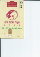 Carte Telefonica Feria De San Miguel Sevilla 2002 Carte Telephone 6€ - Telefonica