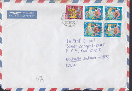 Switzerland Airmail Par Avion Luftpost WINTERTHUR 1986 Cover Lettera To ROCKVILLE Indiana USA Pro Juventute Stamps - Covers & Documents