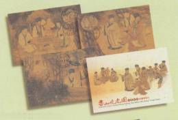 Maxi Cards(A) 2010 Ancient Chinese Painting Nine Elders Mt. Hsiang Chess Mount Pine Book Bamboo Dance - Fouten Op Zegels