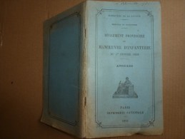 1921 Ministère De La Guerre : Règlement Provisoire De MANOEUVRE D'INFANTERIE    Avec Illustrations          Annexes - French