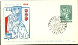 Belgique FDC Journée Du Timbre 1959 (n° COB 1093) - 1951-1960