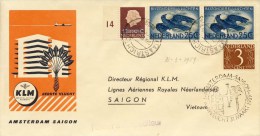 Eerste KLM Vlucht Amsterdam - Saigon (31 Maart 1959) - Briefe U. Dokumente