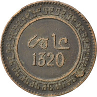 Monnaie, Maroc, 'Abd Al-Aziz, 10 Mazunas, 1902, Birmingham, TB, Bronze, KM:17.2 - Marruecos