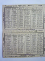Petit  CALENDRIER  PUB   1931  (Format  14 X 8,5 Cm) - Formato Piccolo : 1921-40