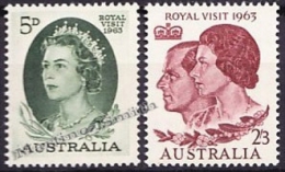 Australia 1963 Yvert 284-85, Royal Visit - MNH - Nuevos