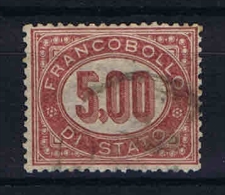 Italy: FrancobollI Di Stato - Servizio 1875 Mi 7 Sa 7 Used - Dienstmarken