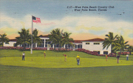 Florida West Palm Beach Country Club Putting Green 1959 Curteich - West Palm Beach
