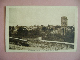 CP CHARROUX VUE GENERALE PRISE DE L EGLISE- ECRITE EN 1930 - Charroux