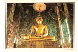 Bouddhisme: Venerated Image Of  Phra Sri Sakayamuni At Wat Suthat, Bangkok, Thailand, TB - Bouddhisme