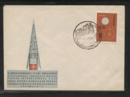 POLAND 1964 XXXIII INTERNATIONAL POZNAN TRADE FAIR COMMERATIVE COVER TYPE 1 BUILDING ARCHITECTURE - Covers & Documents