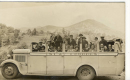 CPA (bus Autocars) S.L.A.  LOURDES (carte Photo) - Bus & Autocars