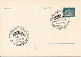 BERLIN. Carte Commémorative De 1958. Gestion Des Entreprises. - Maschinenstempel (EMA)