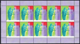 !a! GERMANY 2014 Mi. 3065 MNH SHEET(10) -Protestant Trombone Choirs: - 2011-2020