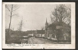 62  LUMBRES VUE DES QUAIS DE L'Aa  ECRITE  TIMBREE 1904... 2 SCANS - Lumbres