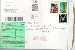 USA COVER AIR MAIL FROM FRANCE 1/9/2006 - Cartas & Documentos